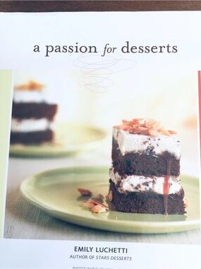 A Passion for Desserts Cookbook Hardcover 2003 - unused - flaw